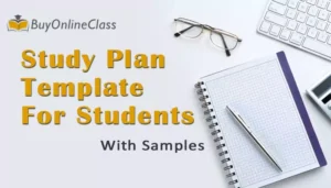 Study Plan Template For Students - With Samples