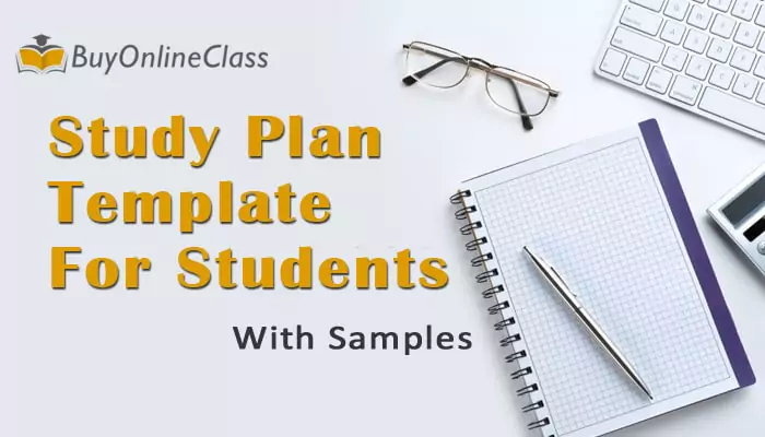Study Plan Template For Students - With Samples