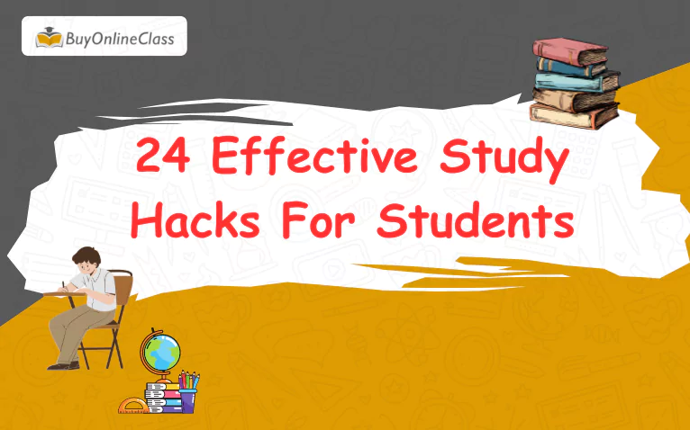 Students can learn effective study hacks when preparing for online exams