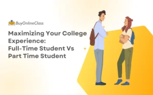 A boy & girl discussing Full-Time Student Vs Part-Time Student college life