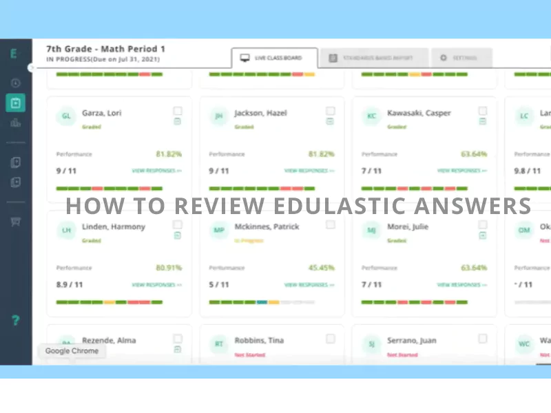  How to Review Your Edulastic Answers