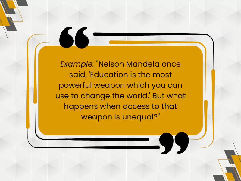 How do I create an introduction with a Relevant Quotation?