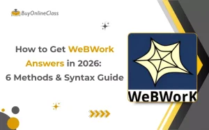 Banner for "How to Get WeBWork Answers in 2026: 6 Methods & Syntax Guide" by BuyOnlineClass.