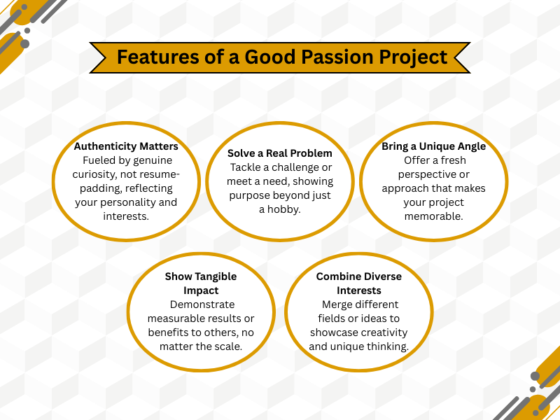 What Makes a Good Passion Project<br />
