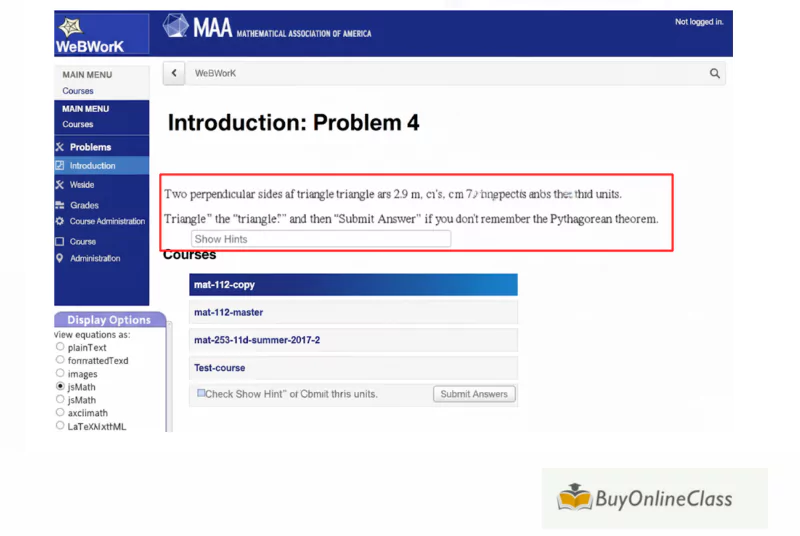 What is a WeBWork Homework Assignment?
