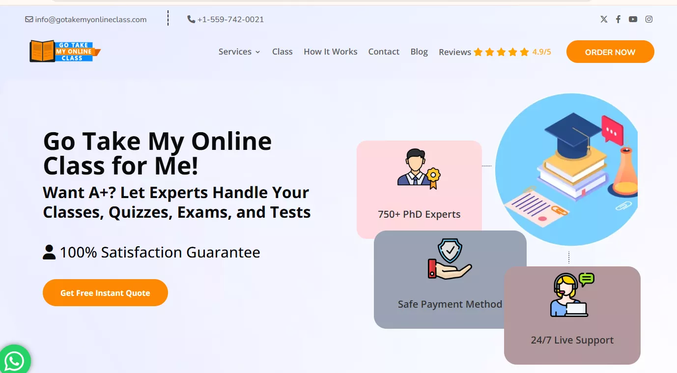 Homepage banner for top online class help services in 2026 featuring experts and secure support.<br />
